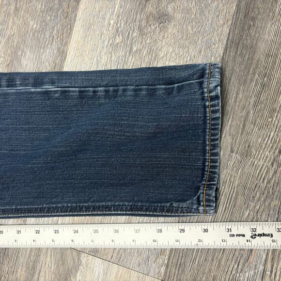 American Eagle Outfitters Dark Wash Blue Mens 31x30 Slim Fit Stretch Denim Jeans - Picture 8 of 12